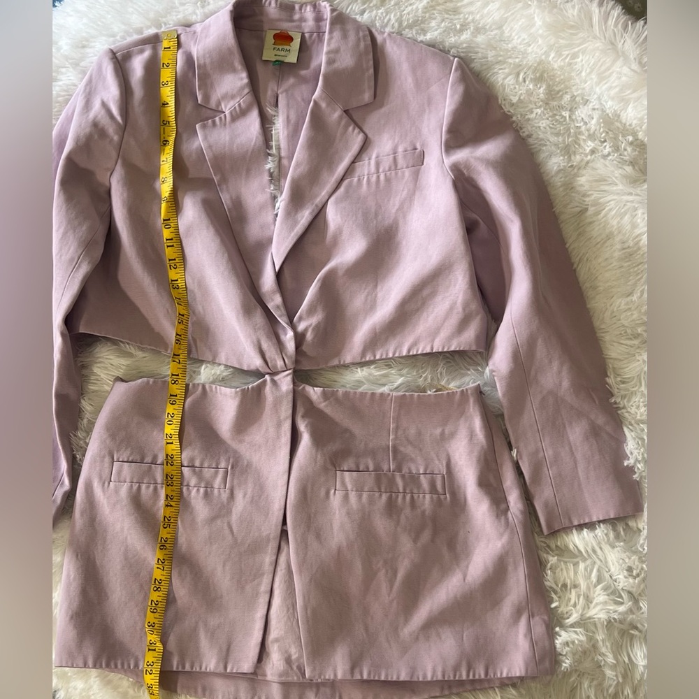 Farm Rio Lilac Cut Out Blazer - Picture 7 of 14